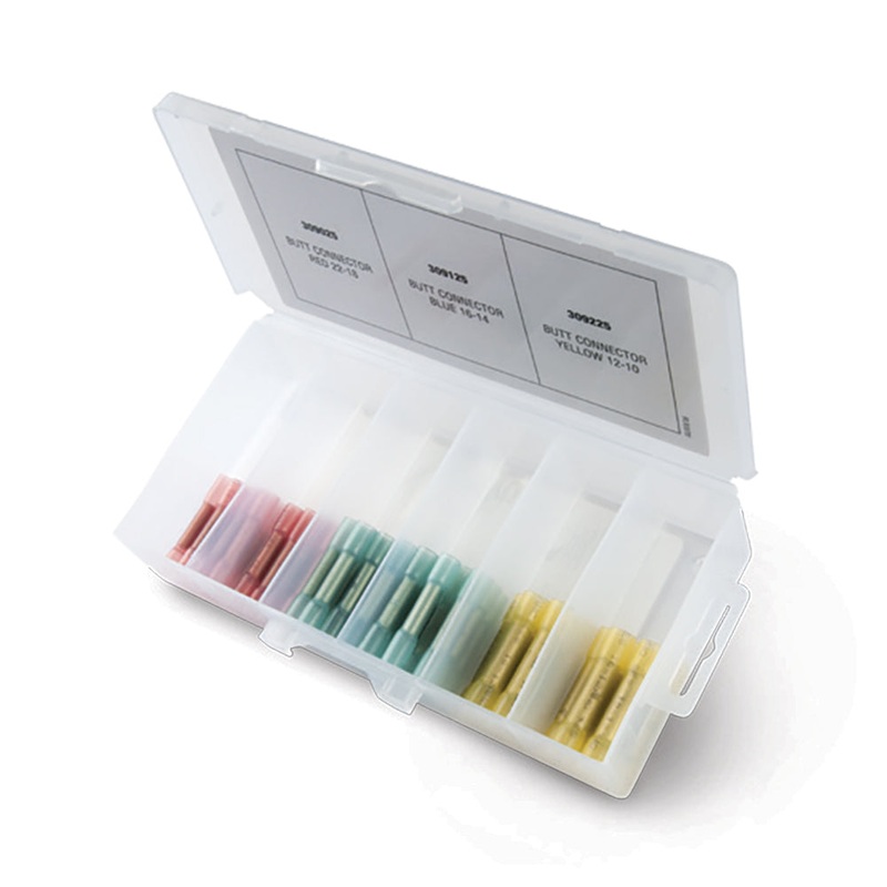 Ancor Adhesive Lined Heat Shrink Butt Connector Multi-Pack – 75-Piece [220011]