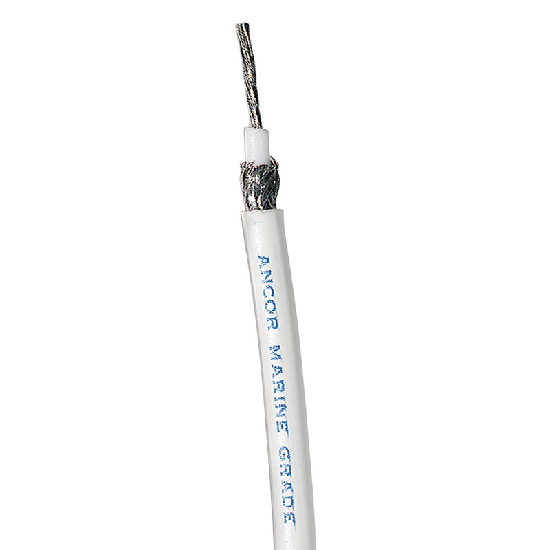 Ancor White RG 213 Tinned Coaxial Cable – 250′ [151725]