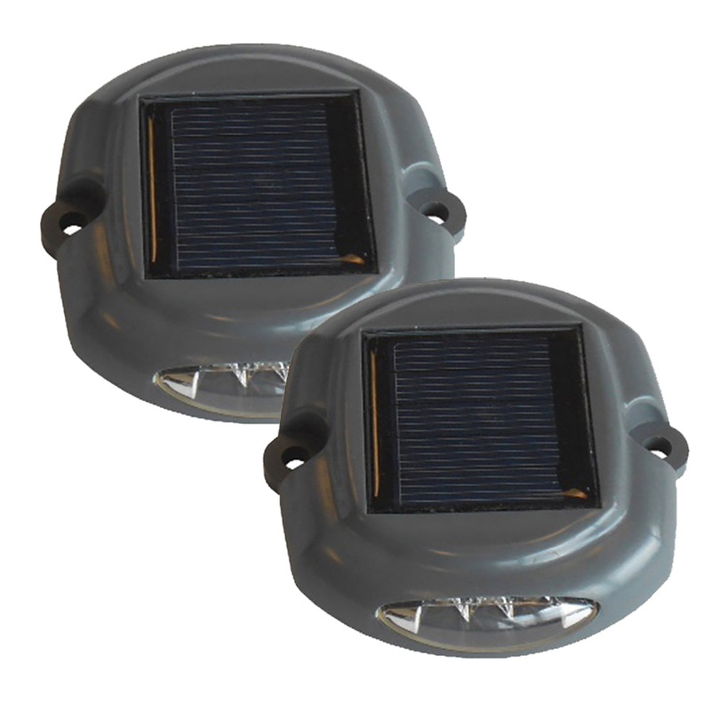 Dock Edge Docklite Solar Dock & Deck Light – 2-Pack [96-262-F]