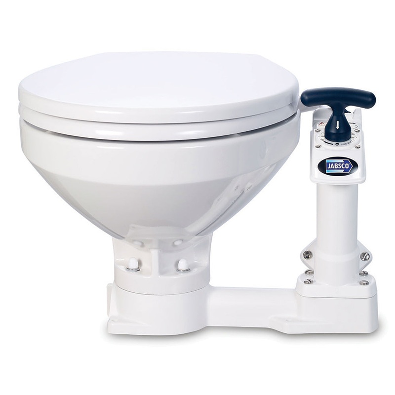 Jabsco Manual Marine Toilet – Regular Bowl w/Soft Close Lid [29120-5100]