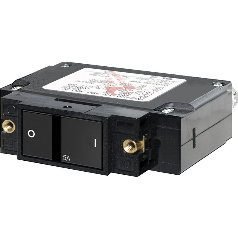 Blue Sea 7540 C-Series Flat Rocker Circuit Breaker – Single Pole – 5A [7540]