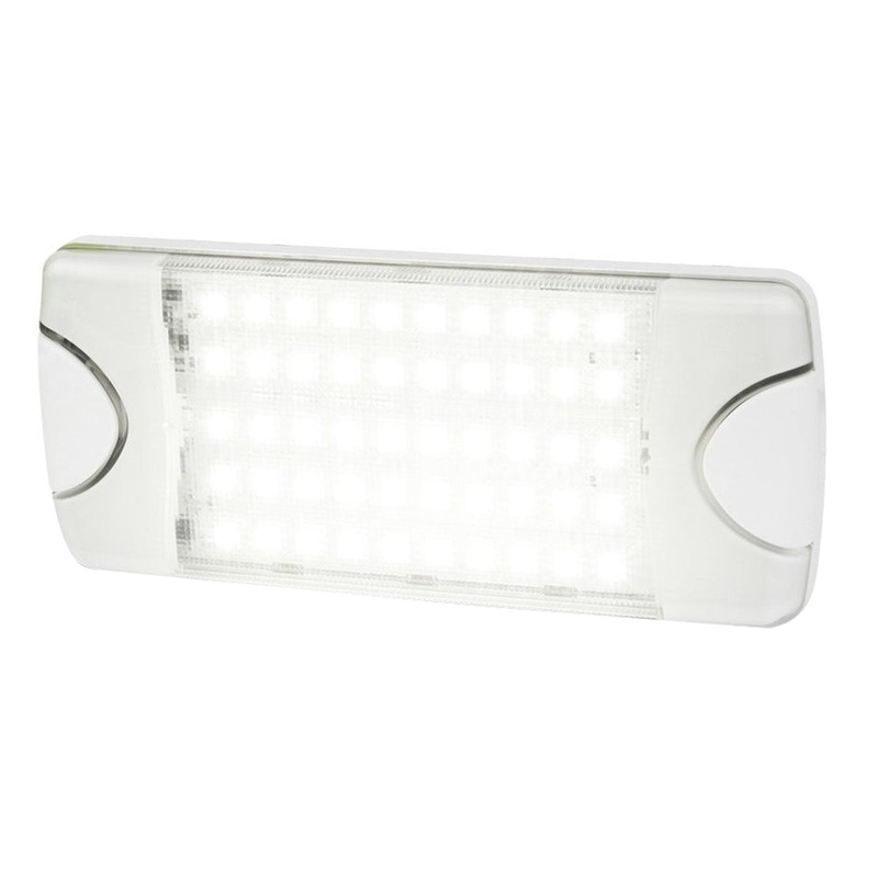 Hella Marine DuraLED 50 Low Profile Interior/Exterior Lamp – White LED Spreader Beam [980629001]