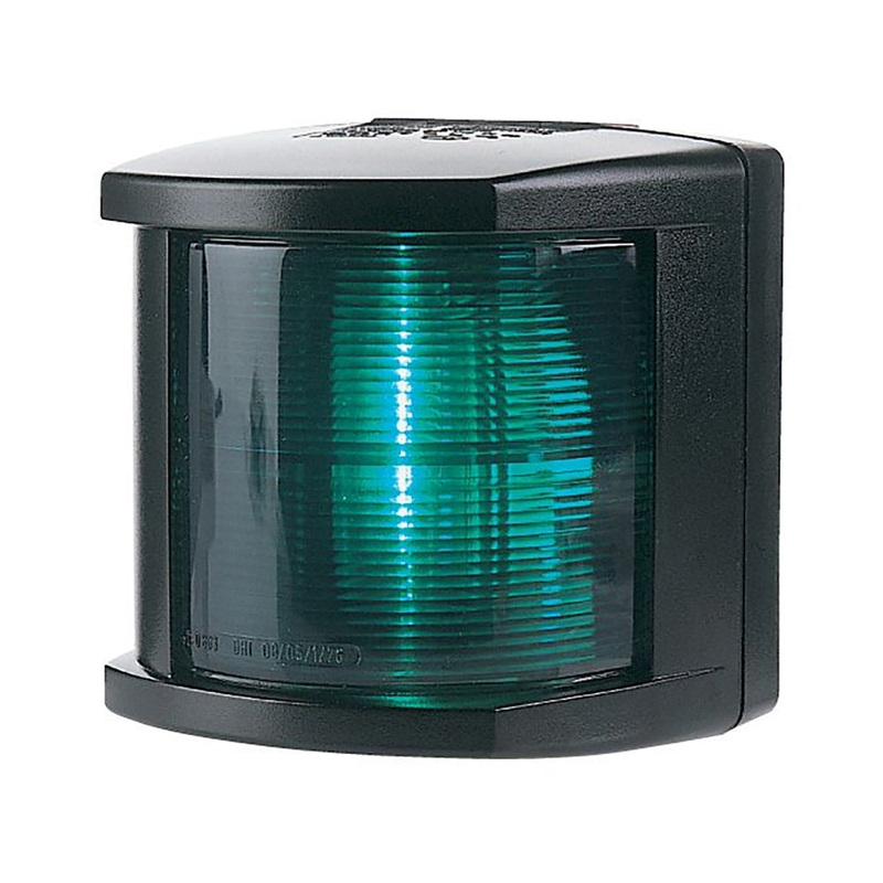 Hella Marine Starboard Navigation Light – Incandescent – 2nm – Black Housing – 12V [002984345]