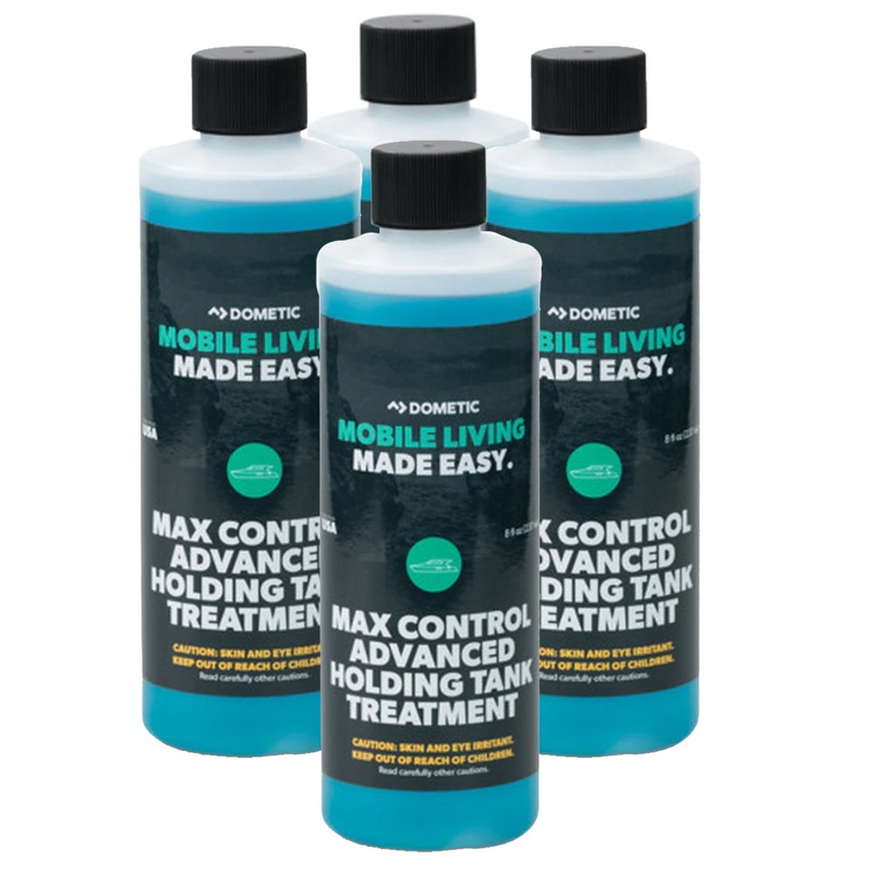 Dometic Max Control Holding Tank Deodorant – Four (4) Pack of 8oz Bottles [379700029]