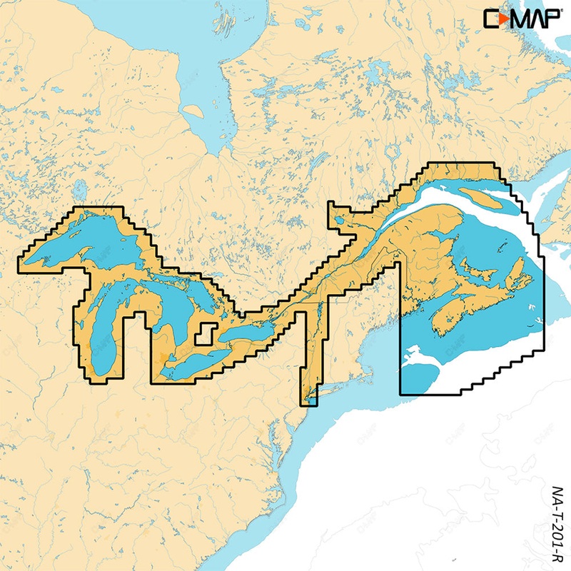 C-MAP REVEAL X – Great Lakes to Nova Scotia [M-NA-T-201-R-MS]
