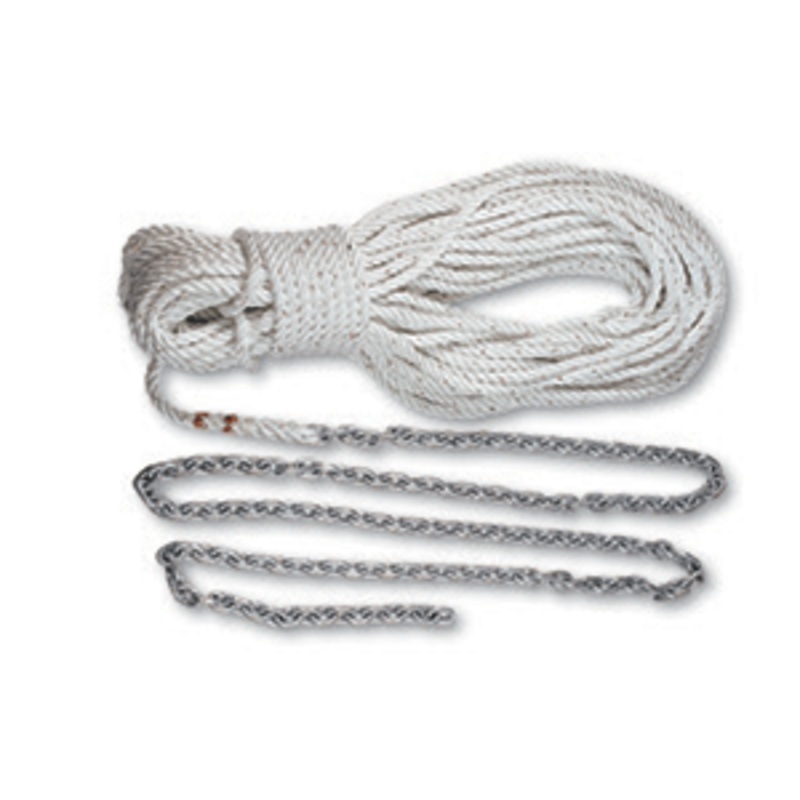 Lewmar Anchor Rode 215′-15′ of 1/4 Chain  200′ of 1/2 Rope w/Shackle [69000334]