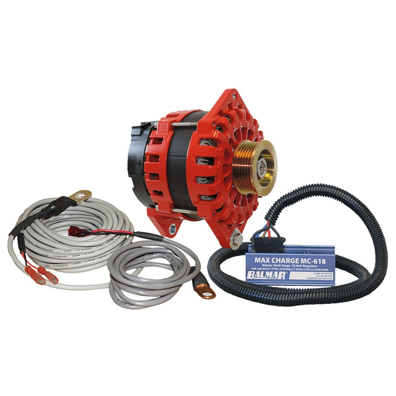 Balmar Alternator 170 AMP 12V 4 Dual Foot Saddle K6 Pulley [XT-DF4-170-K6]