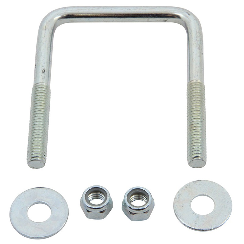 C.E. Smith Zinc U-Bolt 7/16-14 X 3-1/8 X 4 w/Washers  Nuts – Square [15253A]