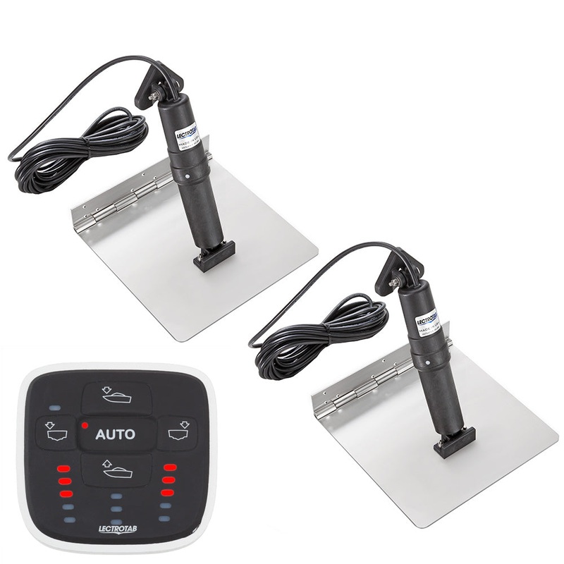 Lectrotab XKA Stainless Steel Trim Tab Kit w/ALC-1 Control – 12 x 12 [XKASAL12X12]