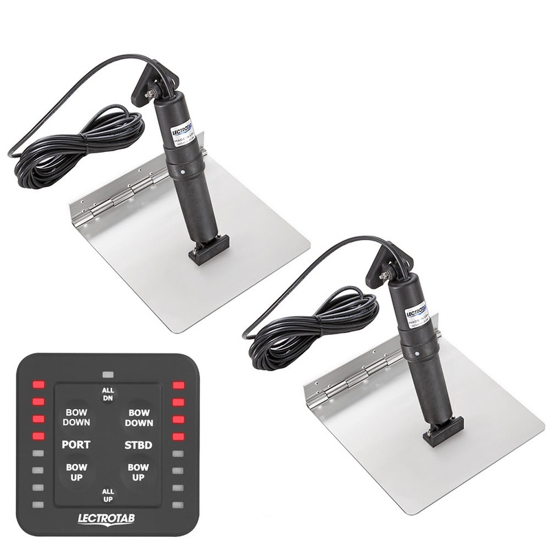 Lectrotab XKA Stainless Steel Trim Tab Kit w/One-Touch Control – 9 x 24 [XKASL9X24]