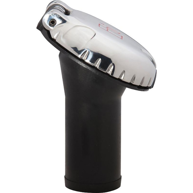 Attwood Deck Fill f/Carbon Canister System – Angled Body  Scalloped Stainless Steel Cap [99DFCCAS1S]