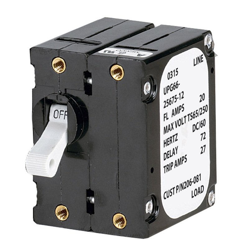 Paneltronics ‘A’ Frame Magnetic Circuit Breaker – 5 Amps – Double Pole [206-078S]