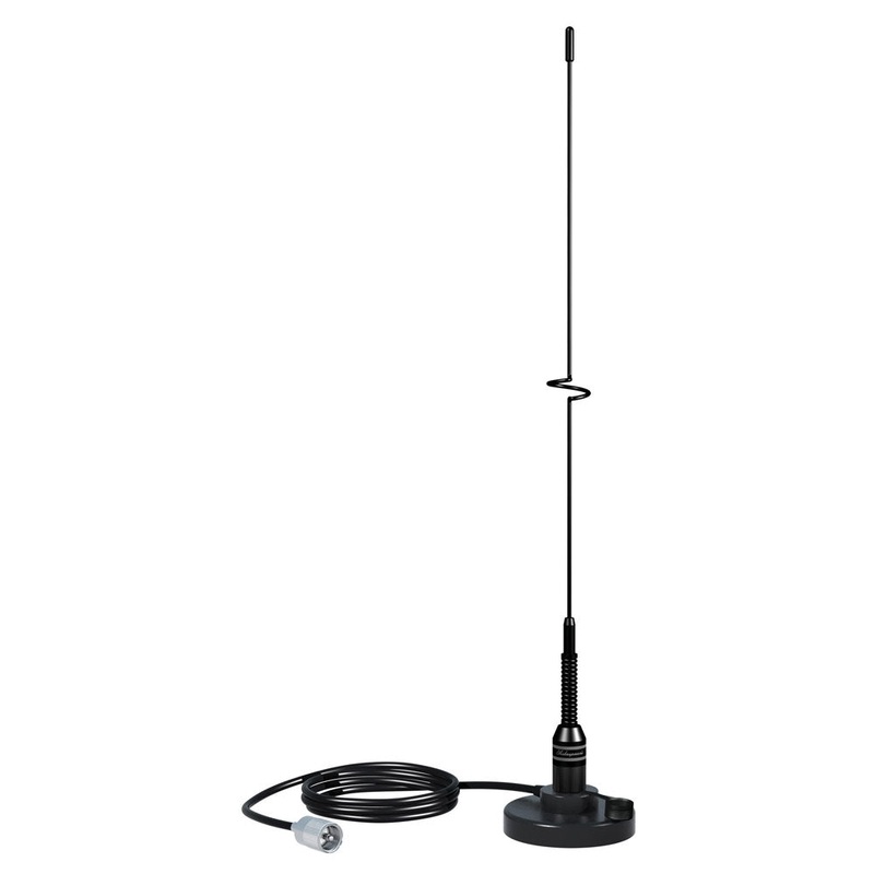 Shakespeare VHF 19 5218 Black SS Whip Antenna – Magnetic Mount [5218]
