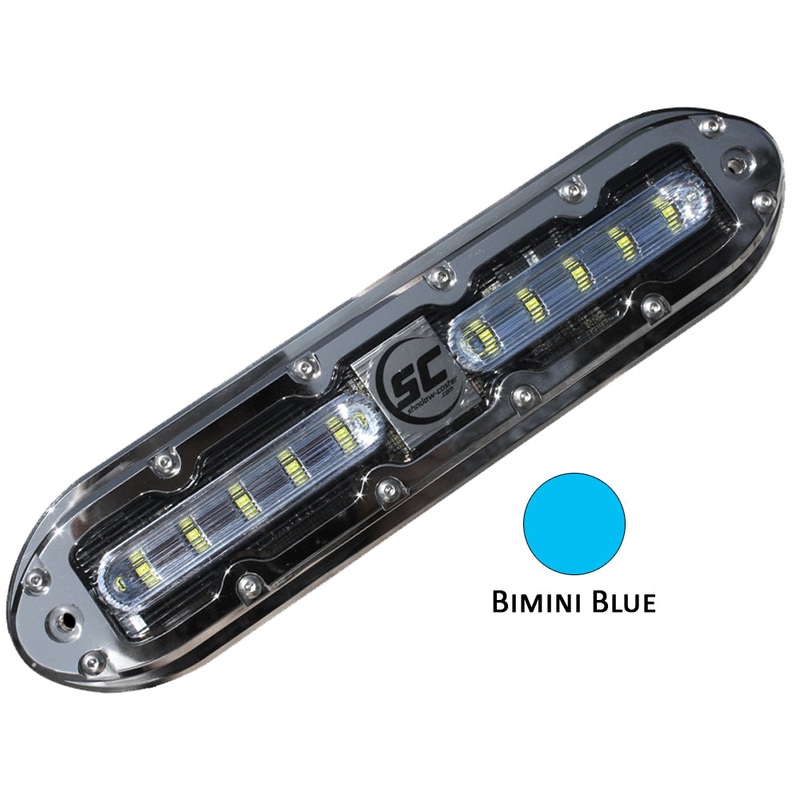Shadow-Caster SCM-10 LED Underwater Light w/20′ Cable – 316 SS Housing – Bimini Blue [SCM-10-BB-20]