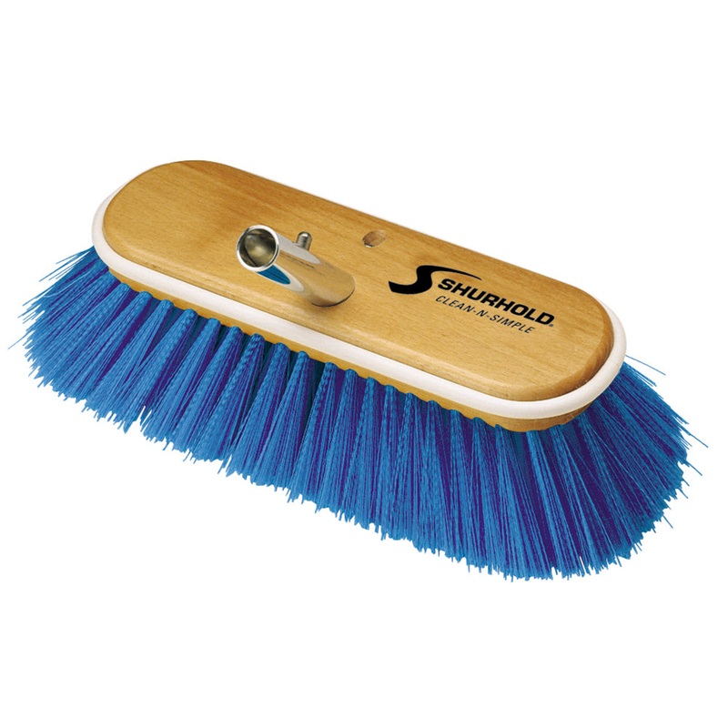 Shurhold 10 Extra-Soft Deck Brush – Blue Nylon Bristles [975]