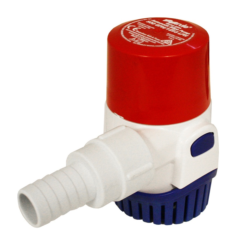 Rule 500GPH Electronic Sensing Bilge Pump – 12V [25SA]