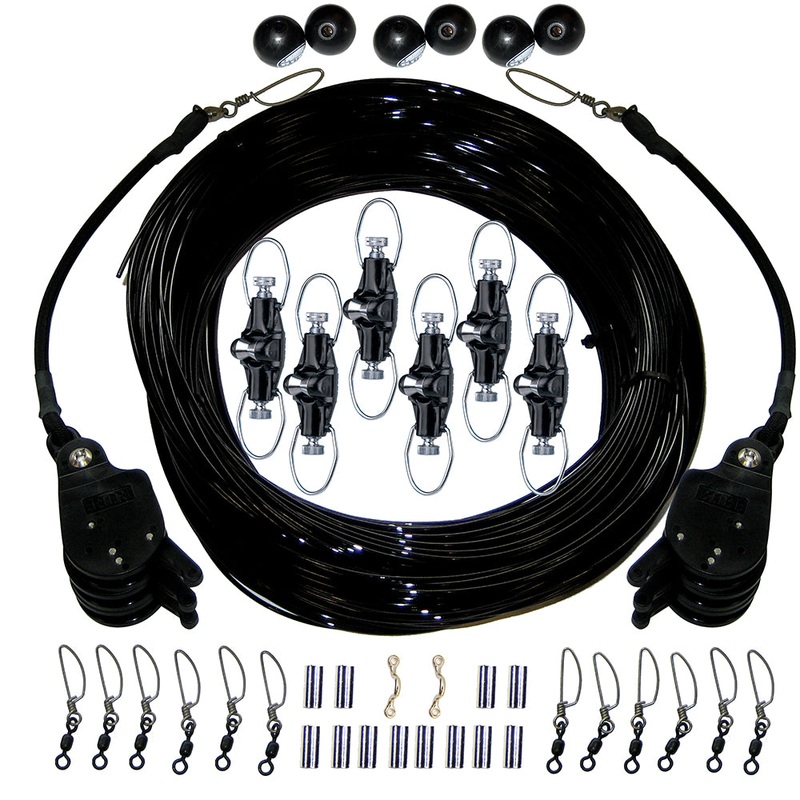 Rupp Triple Rigging Kit W/Lok-Ups  Nok-Outs – 460′ Black Mono Cord [CA-0160-MO]