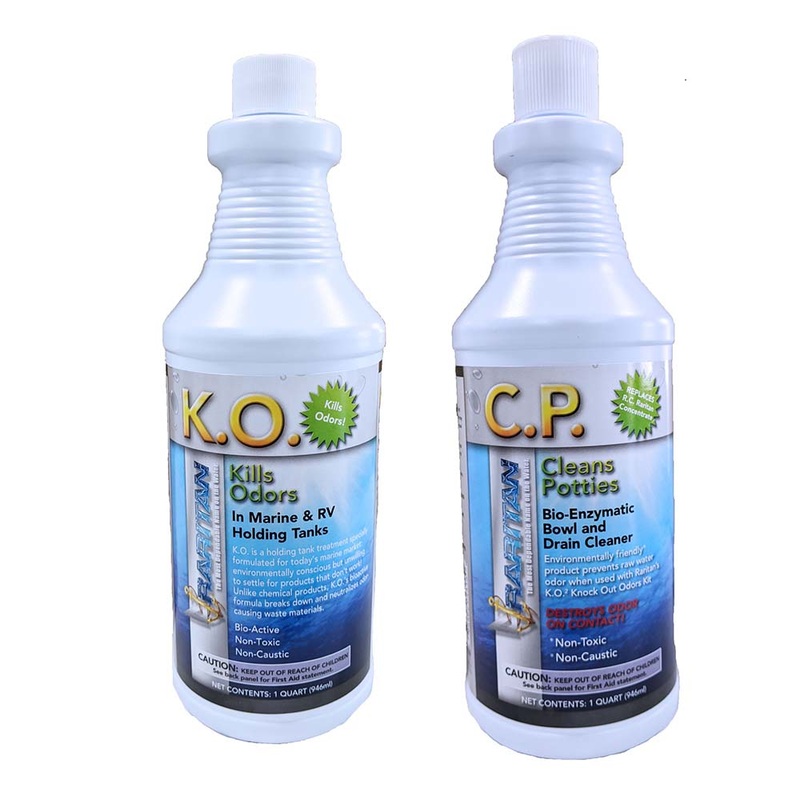 Raritan Potty Pack w/K.O. Kills Odors  C.P. Cleans Potties – 1 of Each – 32oz Bottles [1PPOT]