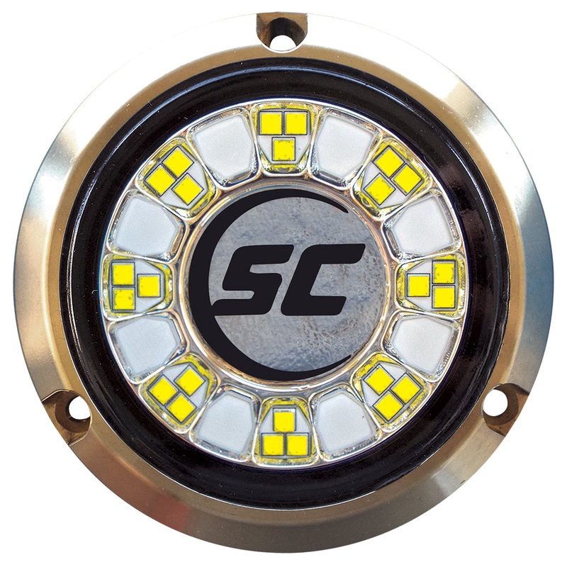 Shadow-Caster SCR-24 Bronze Underwater Light – 24 LEDs – Great White [SCR-24-GW-BZ-10]