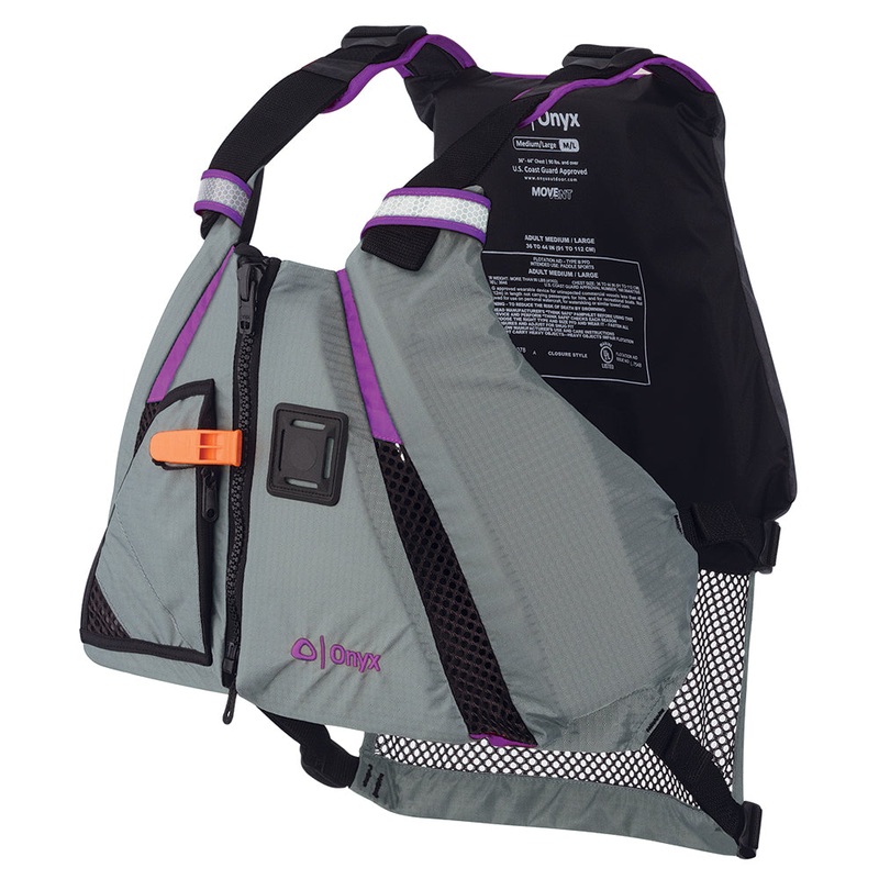 Onyx MoveVent Dynamic Paddle Sports Vest – Purple/Grey – M/L [122200-600-040-18]