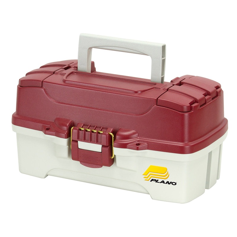 Plano 1-Tray Tackle Box w/Duel Top Access – Red Metallic/Off White [620106]