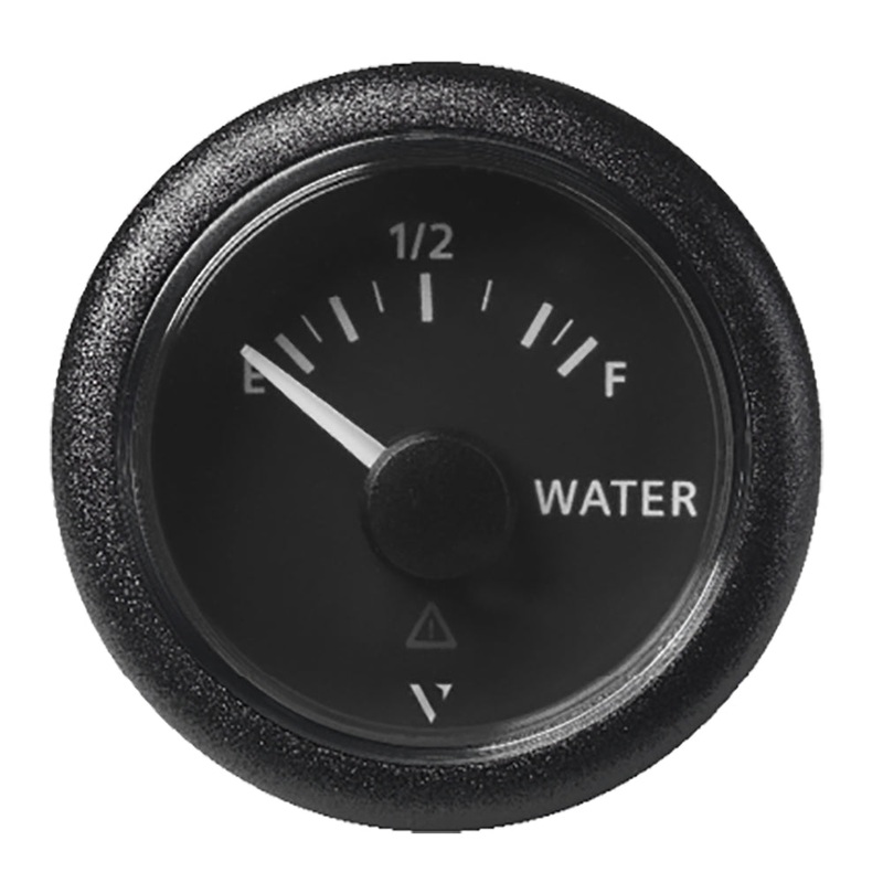 Veratron 52MM (2-1/16) ViewLine Fresh Water Resistive – Empty/Full – 3 to180 OHM – Black Dial  Round Bezel [A2C59514099]