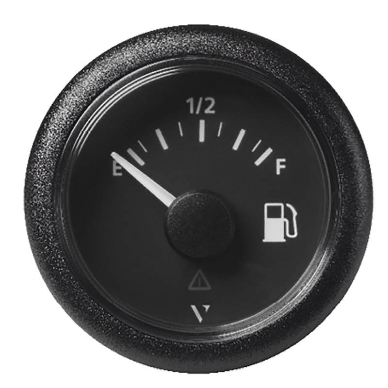 Veratron 52MM (2-1/16) ViewLine Fuel Level Gauge Empty/Full – 240-33.5 OHM – Black Dial  Round Bezel [A2C59514094]