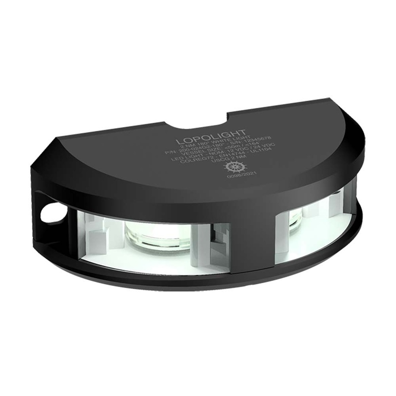 Lopolight Series 200-024 – Navigation Light – 2NM – Vertical Mount – White – Black Housing [200-024G2-B]