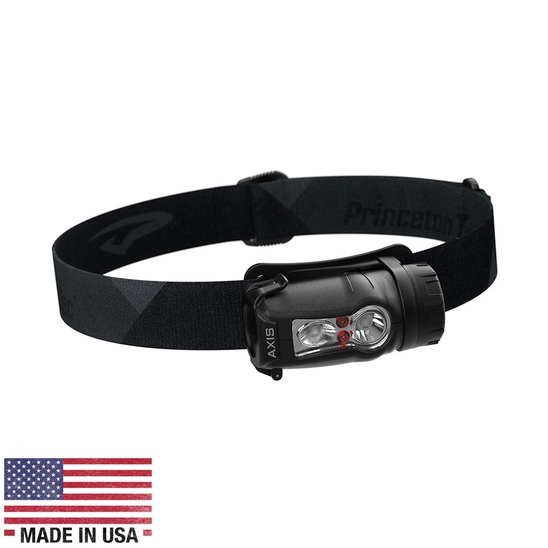 Princeton Tec Axis Rechargeable LED HeadLamp – Black/Grey [AXRC21-BK/DK]