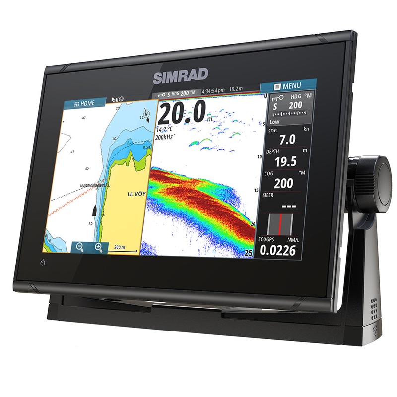 Simrad GO9 XSE Chartplotter/Fishfinder w/C-MAP Discover Chart – No Transducer [000-13210-002]