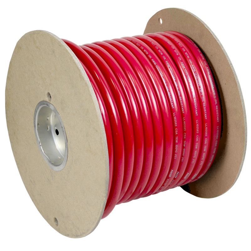 Pacer Red 2 AWG Battery Cable – 100 [WUL2RD-100]