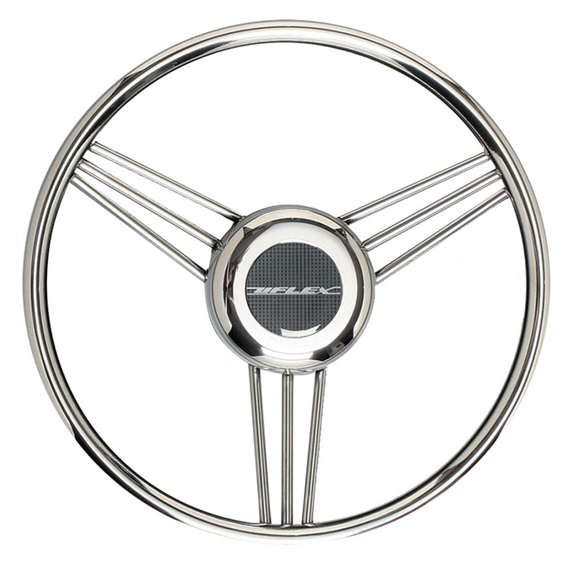 Uflex V27 13.8 Steering Wheel – Stainless Steel Grip  Spokes [V27]