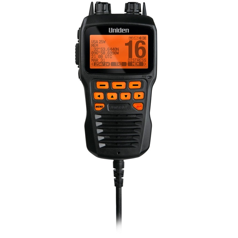 Uniden Remote Mic f/UM725 VHF Radios – Black [UMRMICBK]
