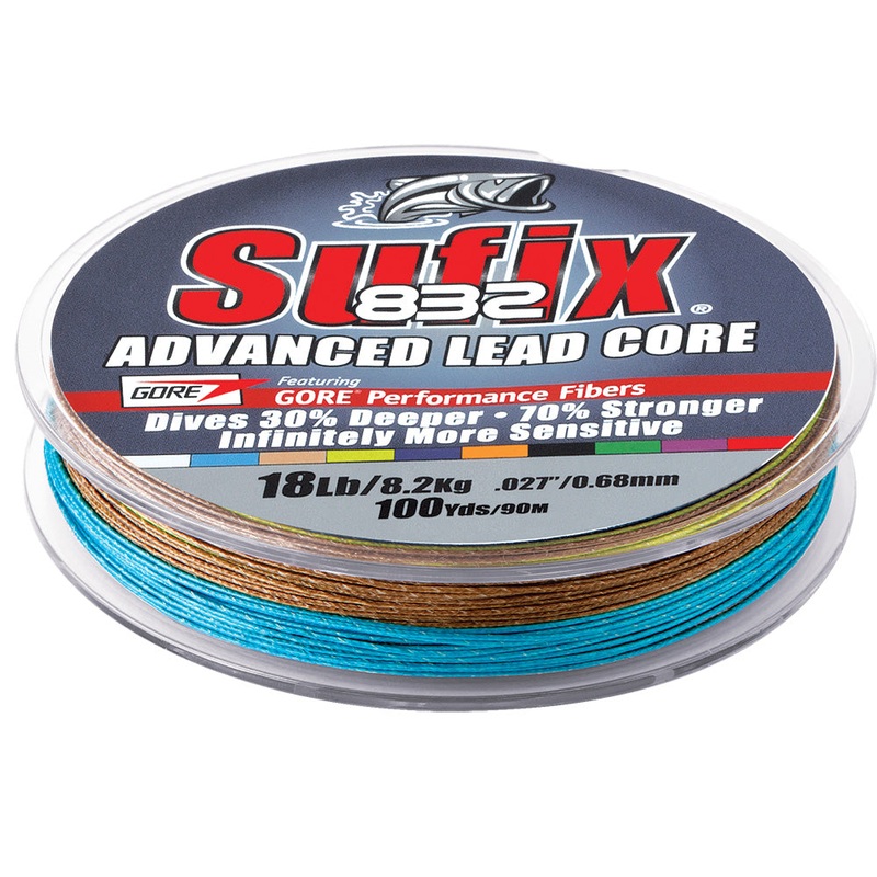Sufix 832 Advanced Lead Core – 12lb – 10-Color Metered – 100 yds [658-112MC]
