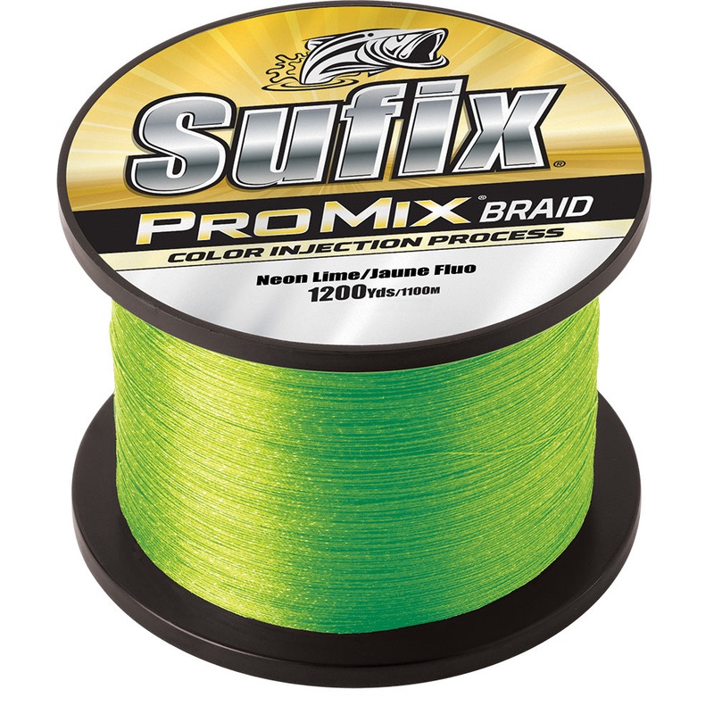 Sufix ProMix Braid – 20lb – Neon Lime – 1200 yds [630-320L]