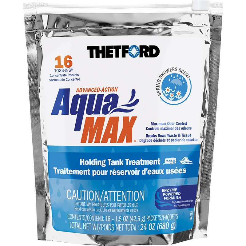 Thetford AquaMax Holding Tank Treatment – 16 Toss-Ins – Spring Shower Scent [96631]