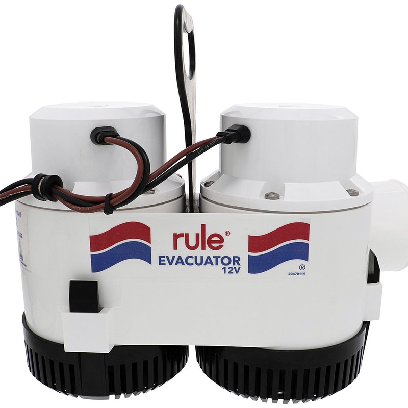 Rule 7700D GPH Evacuator High Volume Utility Pump – 12V [7700D]