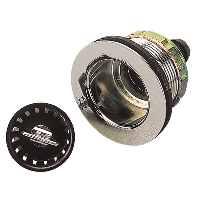 Sea-Dog Sink Drain w/Strainer f/2 Openings – 5/8 Barb [517526-1]