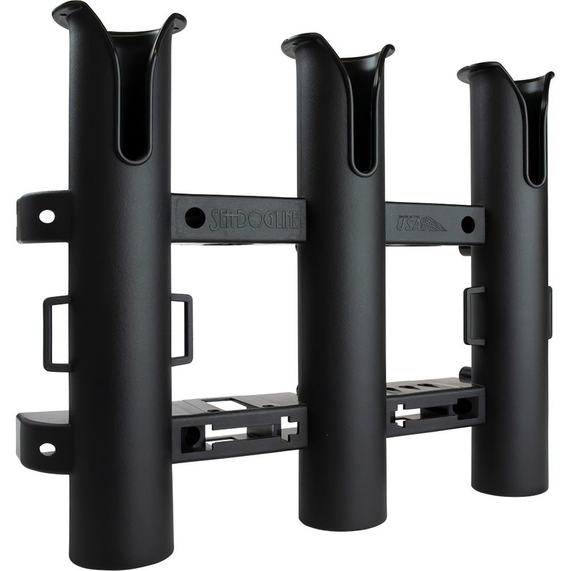 Sea-Dog Triple Threat Three Pole Rod Holder – Black [325033-1]
