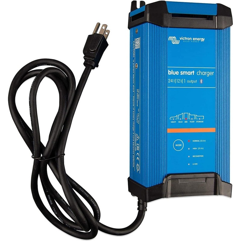 Victron Blue Smart IP22 24VDC 12A 1 Bank 120V Charger – Dry Mount [BPC241245102]