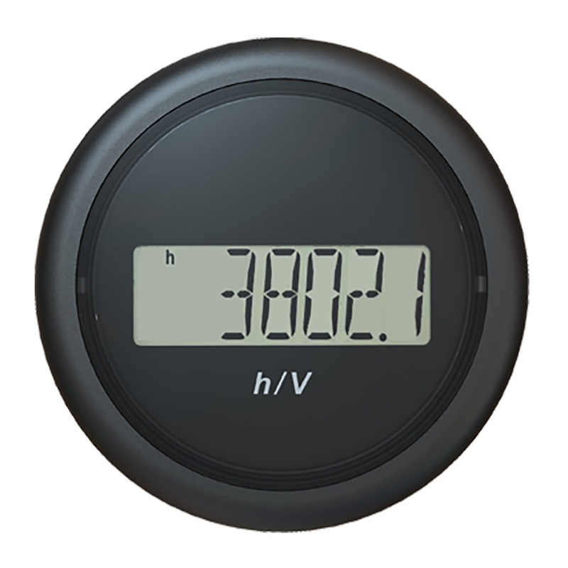 Veratron 52MM (2-1/16) ViewLine Hour Counter-Voltmeter – Black [B00005302]