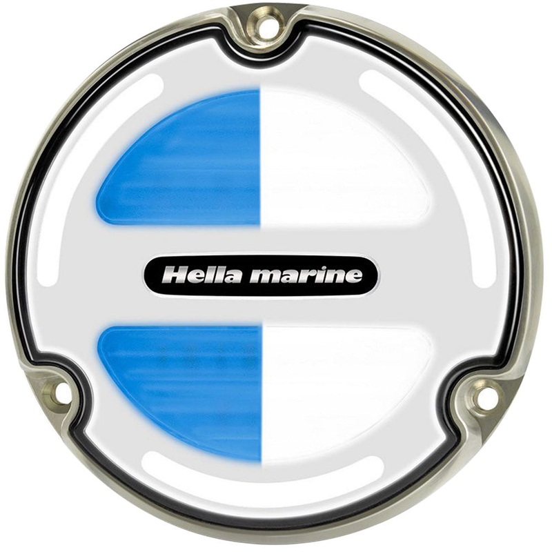 Hella Marine Apelo A3 White/Blue Underwater Light – Bronze – White Lens [016830001]