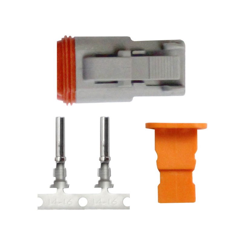 Pacer DT Deutsch Plug Repair Kit – 14-18 AWG (2 Position) [TDT06F-2RS]