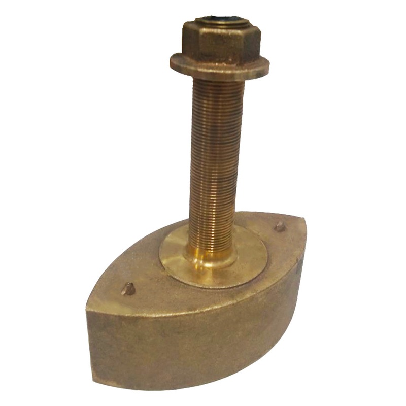 SI-TEX Bronze Stem Thru-Hull High-Frequency CHIRP Transducer – 600W  130 – 210kHz [CB131H600]