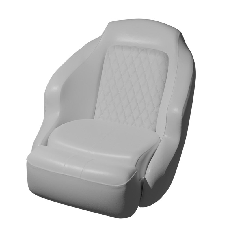 TACO Anclote Diamond Bucket Seat – White [BA1-25WHT]