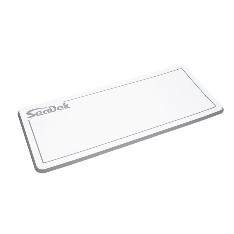 SeaDek Large Helm Pad – White/Storm Grey w/SeaDek Logo [37926-80375]
