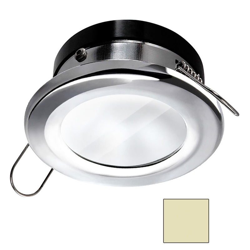 i2Systems Apeiron A1110Z 4.5W Spring Mount Light – Round – Warm White – Polished Chrome Finish [AP-4W-30K-PW11]