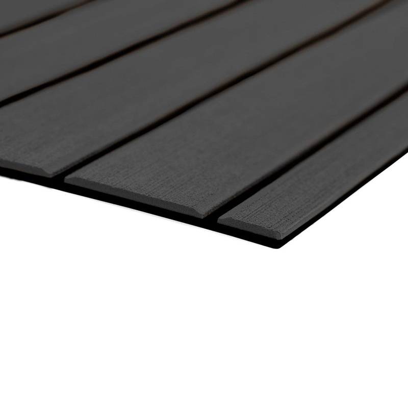 SeaDek 40 x 80 6mm Teak Full Sheet – Brushed Texture – Dark Grey/Black (1016mm x 2032mm x 6mm) [32279-80067]