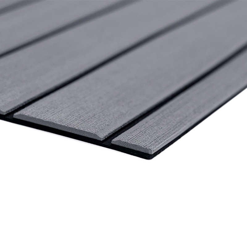 SeaDek 40 x 80 6mm Teak Full Sheet – Brushed Texture – Storm Grey/Black (1016mm x 2032mm x 6mm) [32279-80066]
