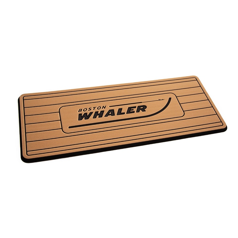SeaDek Boston Whaler Helm Pad – Mocha/Black Brushed w/Routed Teak Lines [39615-80327]